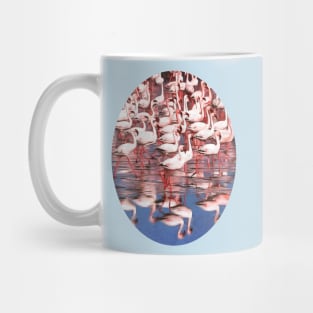 Pretty Pink Flamingos and Reflections Mug